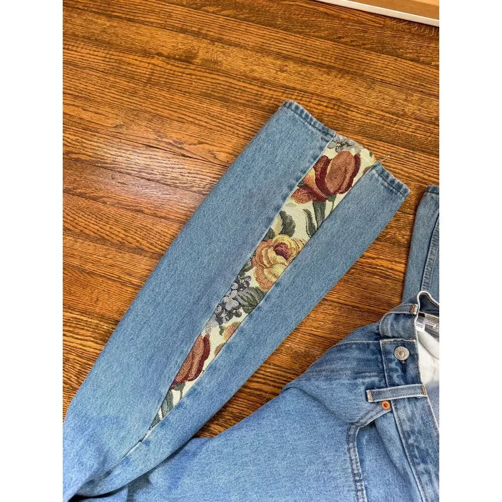 Levi’s 505 Flared Tapestry Denim Jeans, 32 x 34